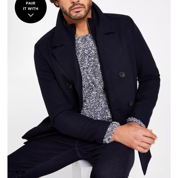 Kenneth Cole New York Other - Kenneth Cole New York Black Pea Coat